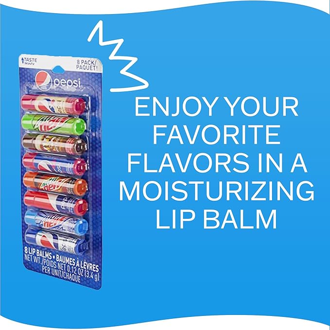 Taste Beauty Pepsi 8 Pack Lip Live