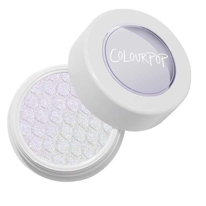 ColourPop Super Shock Shadow - High-Pigment, Crème-Powder Eye Makeup - Single Glitter Eyeshadow with Zero Fallout and Unique Bouncy Texture - Soft Golden Ivory Eyeshadow - Ice Dream (0.07 oz)