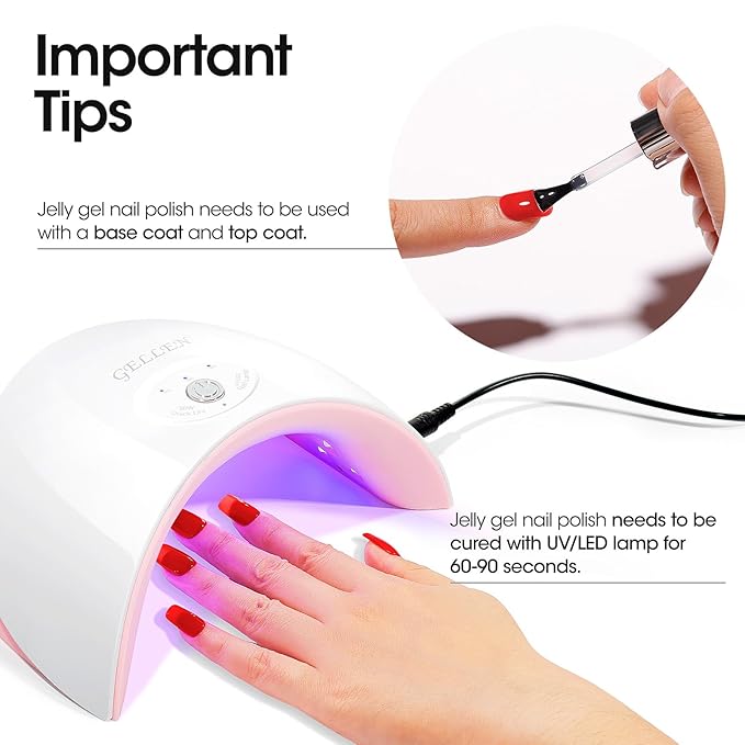 Gellen Red Gel Nail Polish