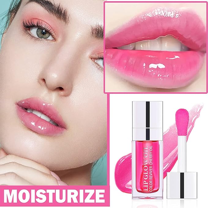 Hydrating Lip Glow Oil 7 Colors Moisturizing Lip Hydrating