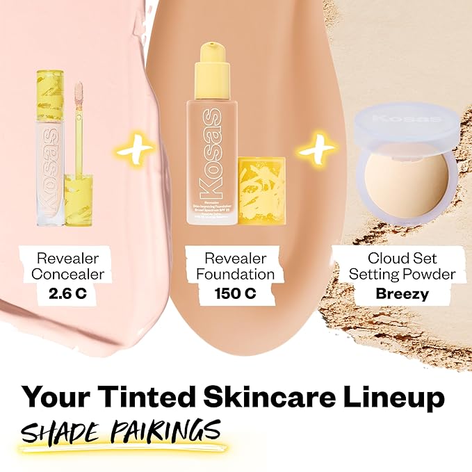 Kosas Revealer Concealer - Medium Coverage Makeup with 2.6 C)