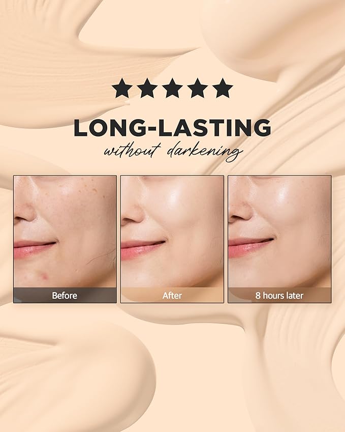 THESAEM Cover Perfection Concealer Foundation - 24H Coverage, Natural Beige)