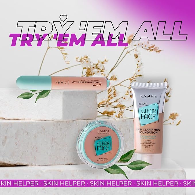 Lamel- Oh my Clear Face Foundation- SPF15-408 Golden 40ml