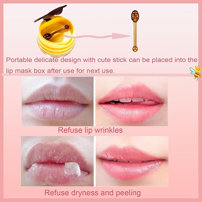 1 PCS Bee Lip Balm Honey