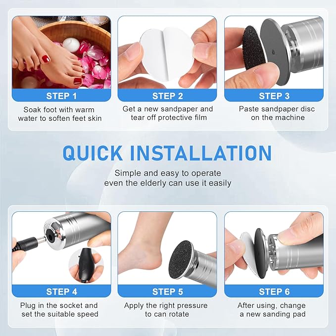 krofaue Electric Callus Remover for