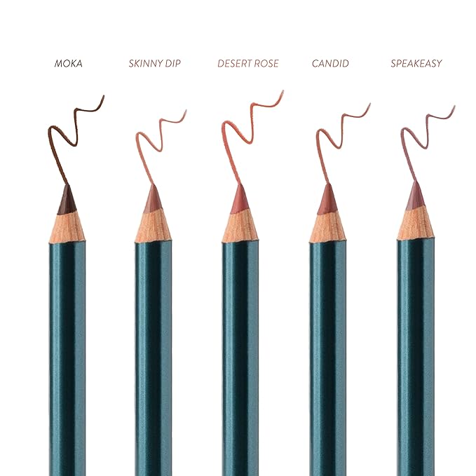 SOSHE Beauty - Soft Glide Lip Liner | Rich, Hydrating Formula | Glides Smoothly, No Skipping or Dragging | Cruelty-Free, Certified Plastic Negative (Skinny Dip - Cool Nude)