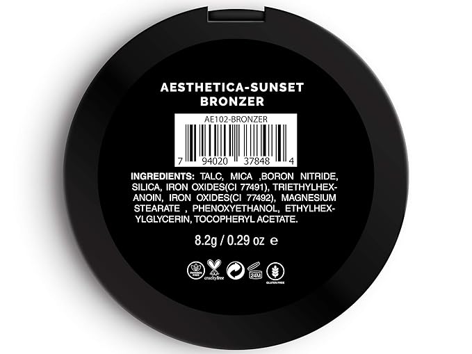 Aesthetica Sunset Bronzer Powder - Matte Bronzing Powder