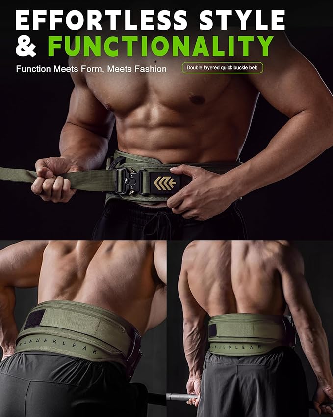 MANUEKLEAR Weight Lifting Belts for Men and Women