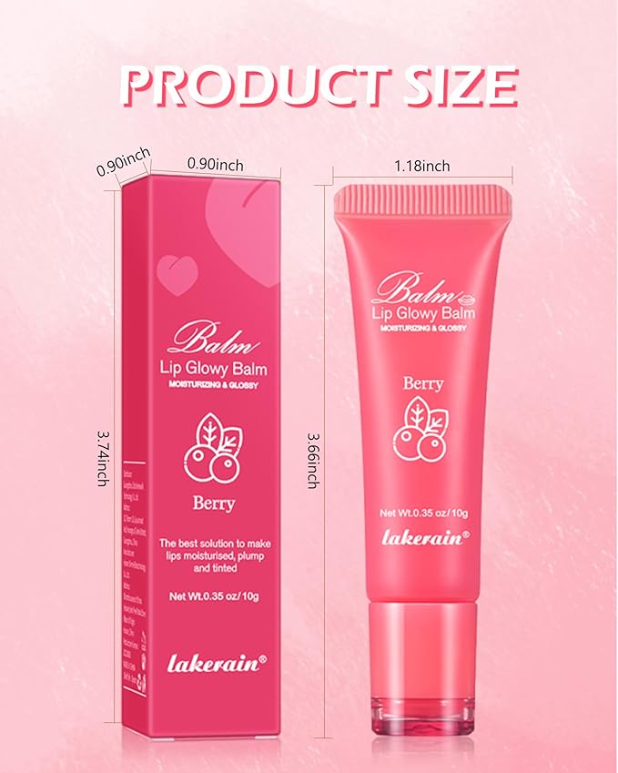 Hydrating Lip Glowy Balm, Ultra-Nourishing Lip Balm-03#Grapefruit