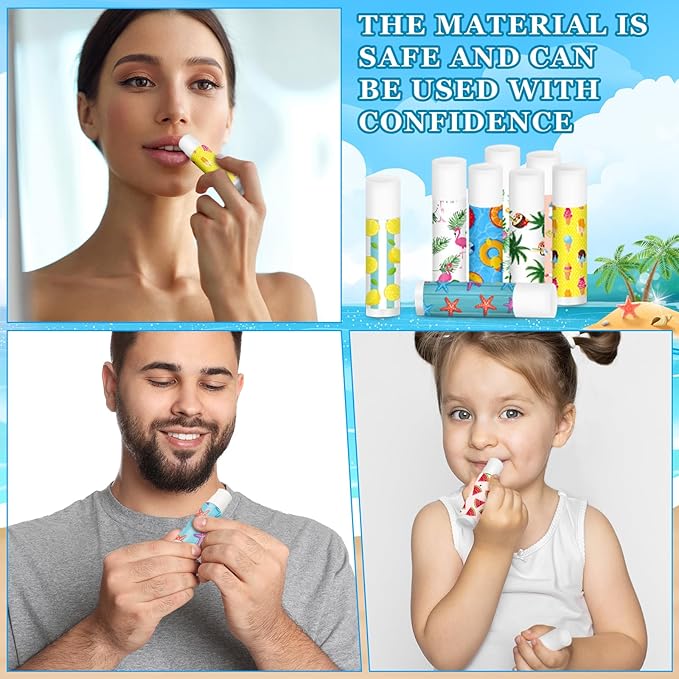 100 Pcs Summer Lip Balm Bulk Gifts