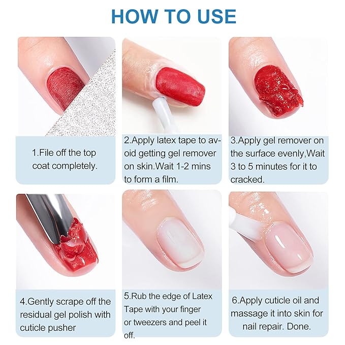 LOUINSTIC Nail Polish Gel Remover