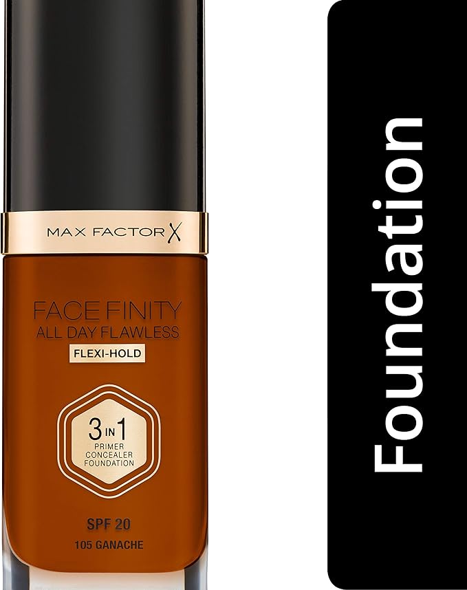 Max Factor Facefinity 3-in-1 All Day Flawless Foundation, 30ml