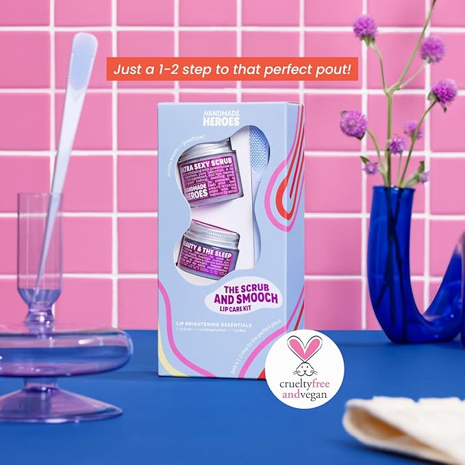 100% Natural Lip Scrub, Vegan Conditioning