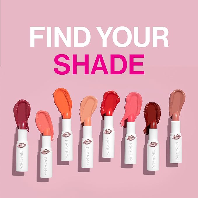 wet n wild Mega Last High-Shine Lipstick Lip Color, Infused with Seed Oils For a Nourishing High-Shine, Buildable & Blendable Creamy Color, Cruelty-Free & Vegan - Clothes Off