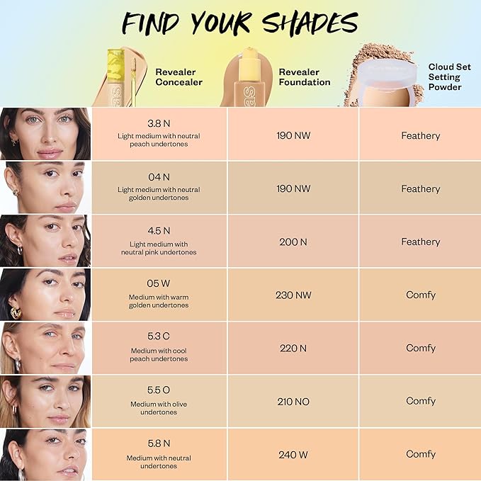 Kosas Revealer Concealer - Medium Coverage Makeup with 3.8 N)