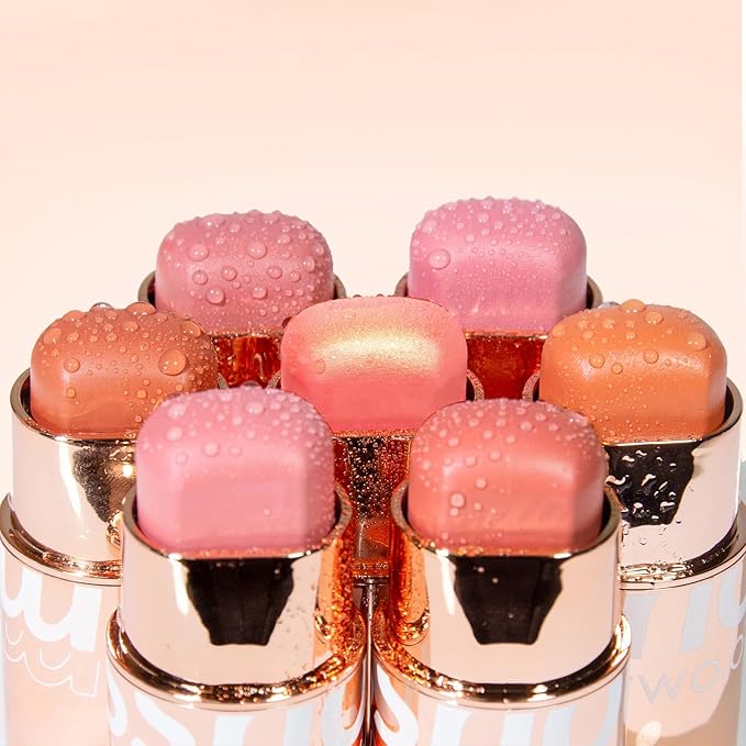 Blush Stick for Cheeks Makeup,Waterproof Cream Blush Face