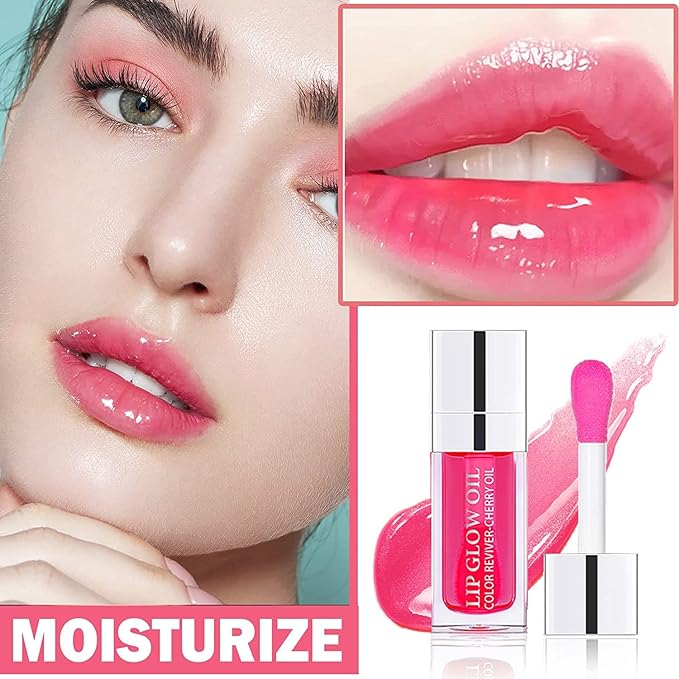 Hydrating Lip Glow Oil 7 Colors Moisturizing Lip Hydrating