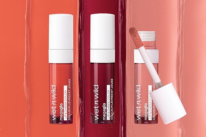 wet n wild Mega Glo Lip & Cheek Color, Creamy Berry Stain, Buildable Multi-Use Soft Matte Finish, Vegan & Cruelty-Free - Berry True