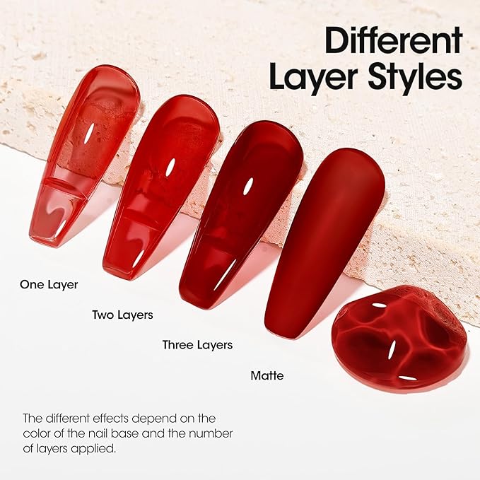 Gellen Red Gel Nail Polish