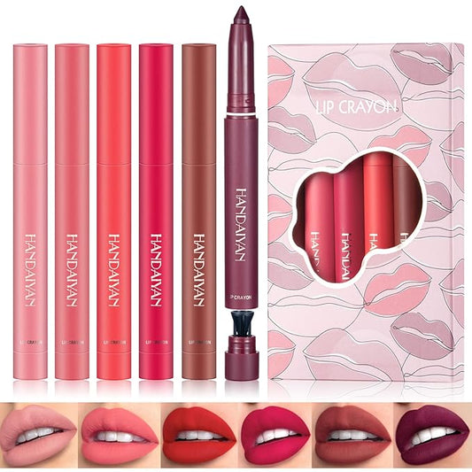 6 Colors Matte Lipstick Lip Liner