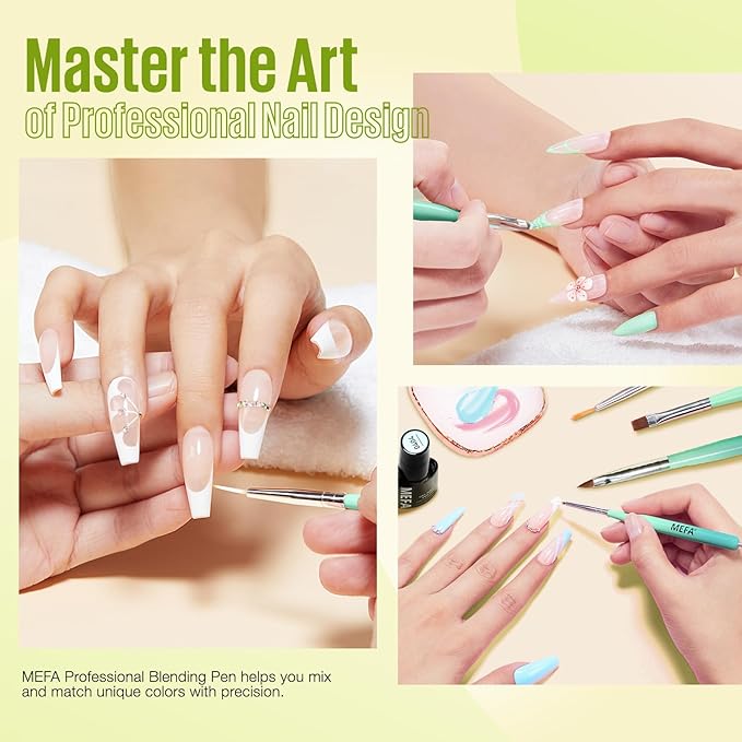 Mefa nail art brushes set,