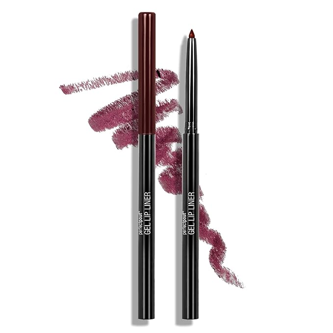 wet n wild Lip Liner Perfect Pout Matte Retractable Gel Lip Liner Pencil, Plum Together