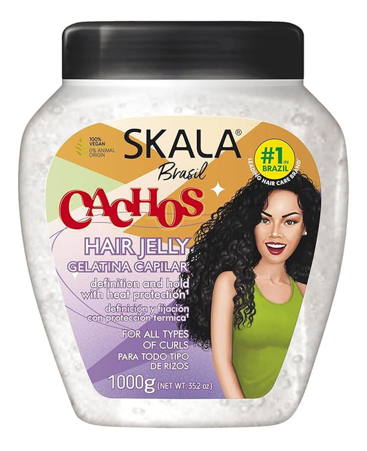 SKALA Linha Expert - Gelatina Capilar Cachos 1000 Gr - (Expert Collection - Curls Hair Jelly Cream Net 35.2 Oz