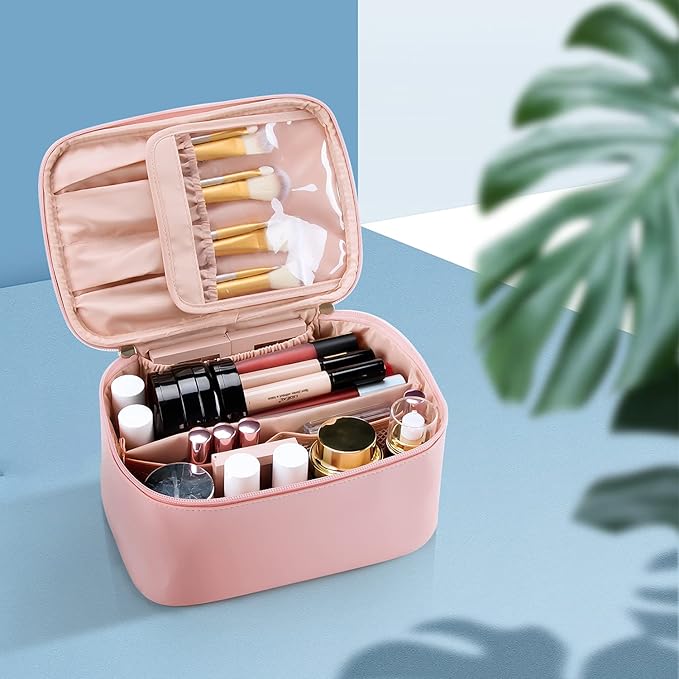 Ocheal pink makeup bag,travel makeup