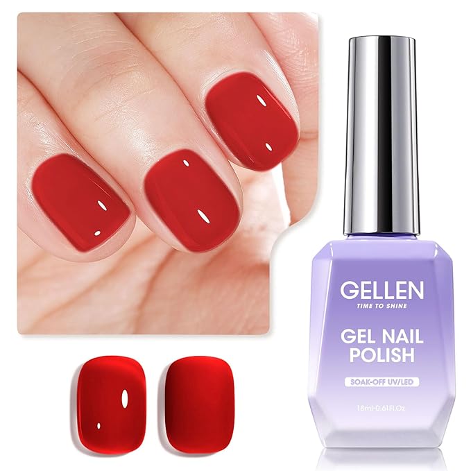 Gellen Red Gel Nail Polish