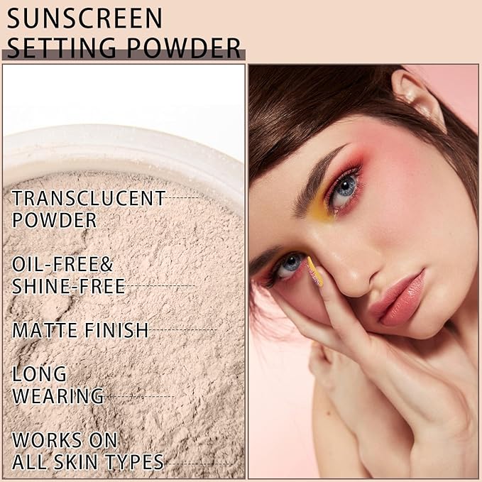 Mineral Sunscreen Setting Powder, SPF 35 Translucent Loose