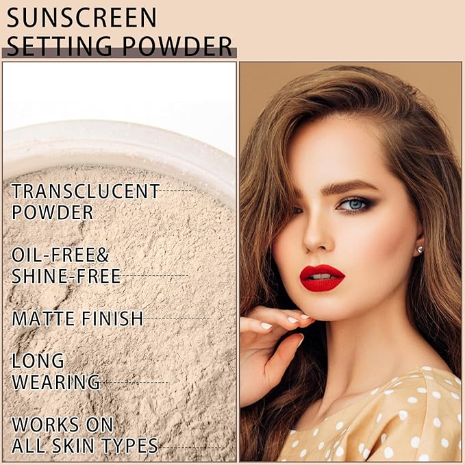 Mineral Sunscreen Setting Powder, SPF 35 Translucent Loose