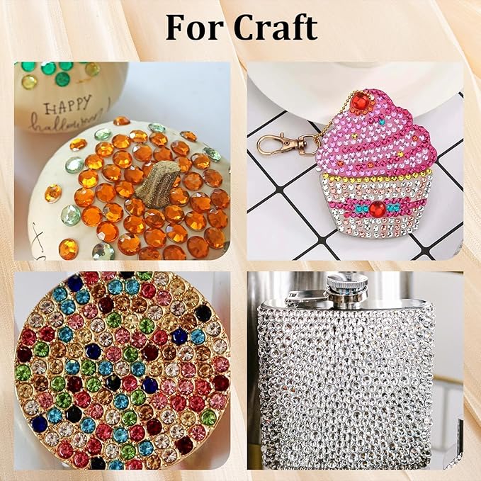 Colorful Face Gems for Makeup Set, Flatback Gorgeous