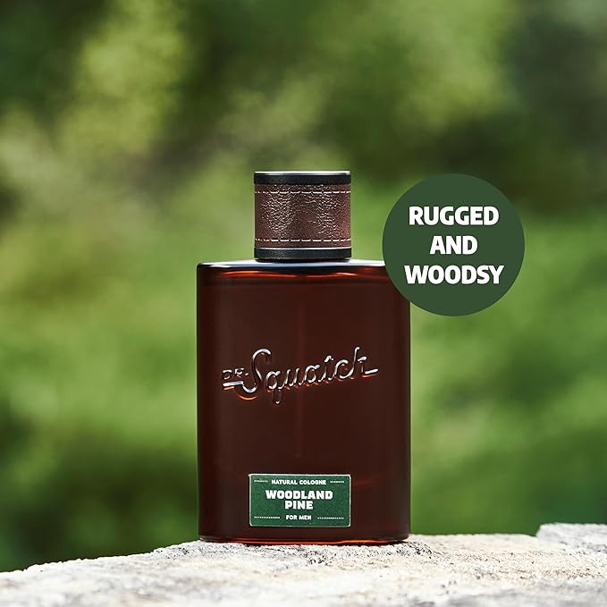 Dr. Squatch Natural Cologne for Men - Scent-Lock Technology and Sustainably-Sourced Ingredients - Woodland Pine Cologne (1.7 fl oz)