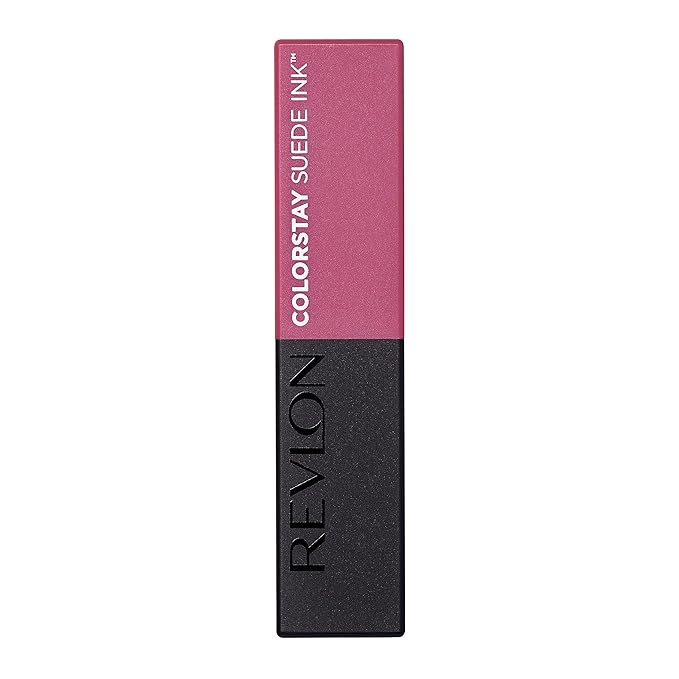 REVLON Lipstick, ColorStay Suede Ink, Built-in Primer, Infused with Vitamin E, Waterproof, Smudge-proof, Matte Color, 009 In Charge, 0.09 oz.