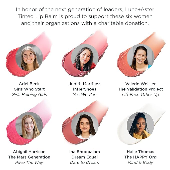 Lune+Aster Tinted Lip Balm - Girls lips