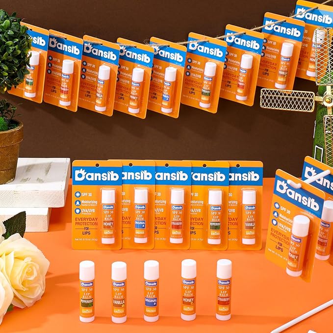 5 Pcs Sunscreen Lip Balms Bulk