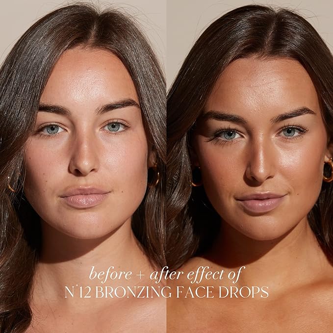 '+ Lux Unfiltered N°12 Bronzing Face Drops in Fragrance Free, Self Tanning Face Drops, Hyaluronic Acid, Vitamin E, Passionfruit Oil, Gluten Free, Cruelty Free + Vegan Free Self Tanner