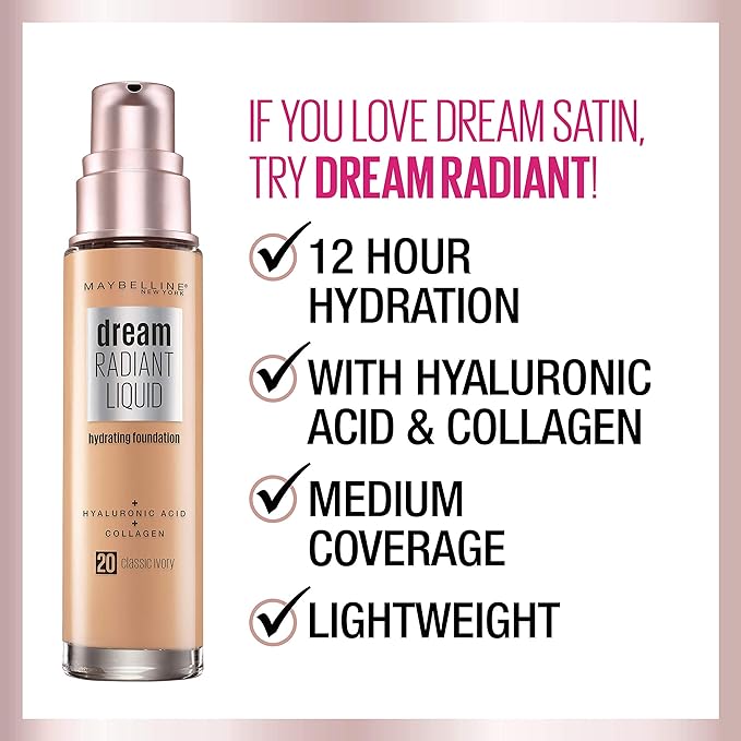 Maybelline New York Dream Satin Liquid Foundation (Dream
