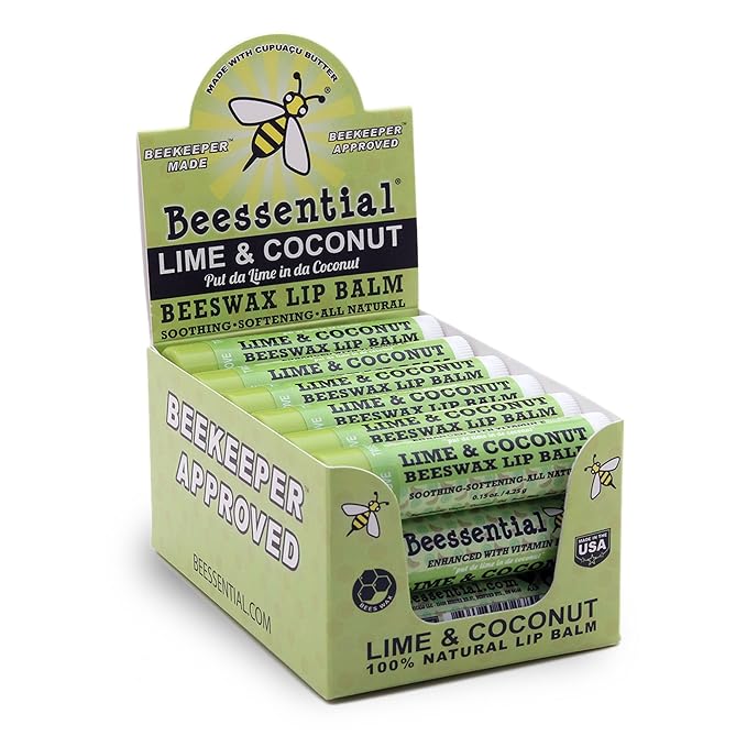 Beessential Natural Bulk Lip Balm, Coconut Gifts,