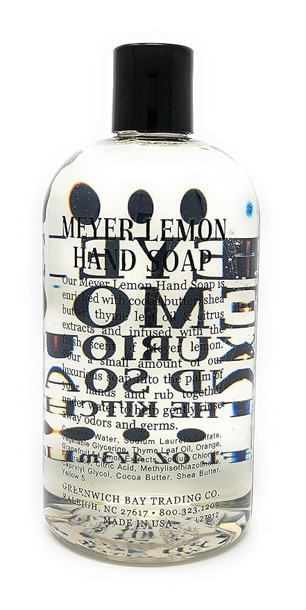 Greenwich Bay Trading Co. Luxurious Hand Soap For The Kitchen, 16 Ounce, Meyer Lemon