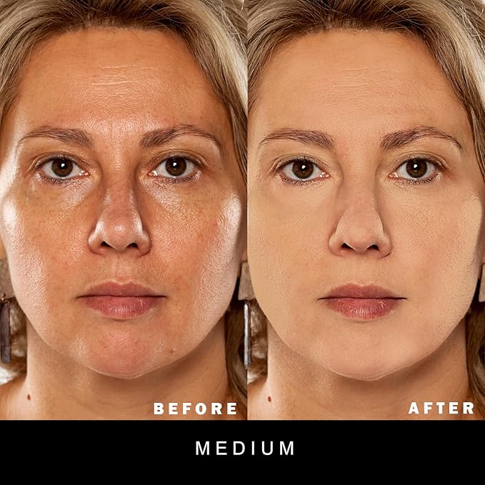 Marbleized Baked Foundation Makeup, Balance and Brighten Color MEDIUM, 0.) 32 Oz