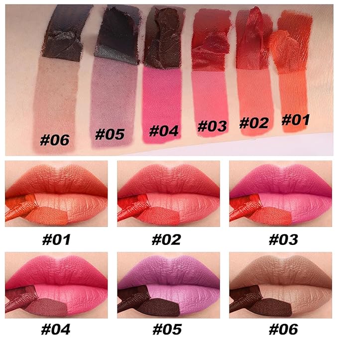 Peel Off Lip Tint, Wipe-On Colour Liquid Lipsticks, Tattoo Glaze, Matte High Pigment Long Wear Waterproof Contour Stain, Non Smudge Transfer Proof Tear-off Gross (#05, 0.12 floz)