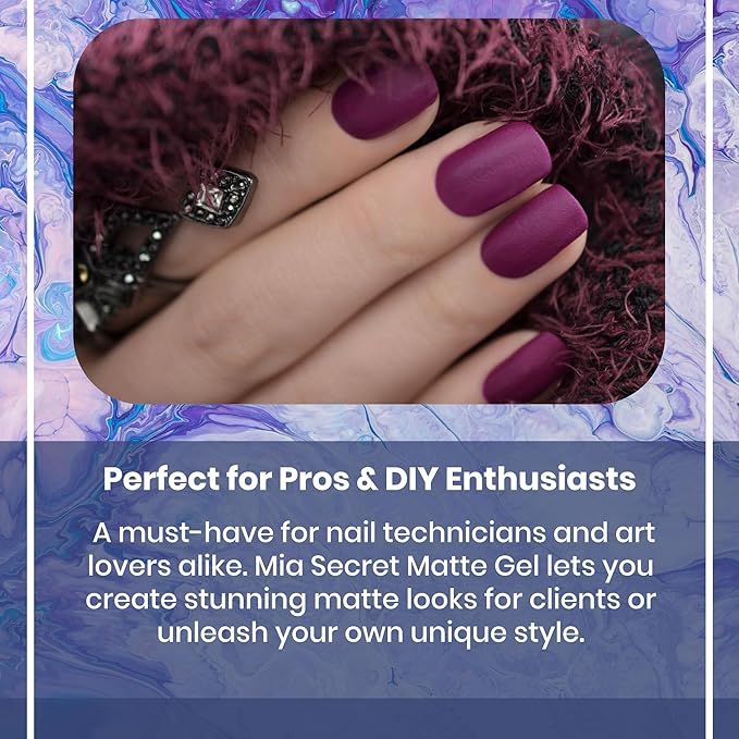 Mia Secret - Matte Gel For GELUX Gel Polish made in USA
