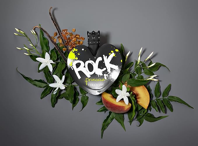 Vera Wang Rock Princess Eau de Toilette 1.7 fl oz (Pack of 1), Notes of Peach, Jasmine, and Vanilla, Women's Fragrance, Long Lasting, Everyday Fragrance, Travel Size