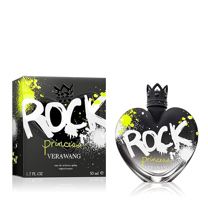 Vera Wang Rock Princess Eau de Toilette 1.7 fl oz (Pack of 1), Notes of Peach, Jasmine, and Vanilla, Women's Fragrance, Long Lasting, Everyday Fragrance, Travel Size