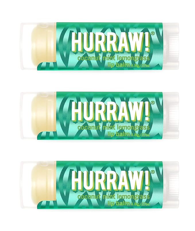 Hurraw! Coconut, Mint, Lemongrass (Pitta) Lip Palm