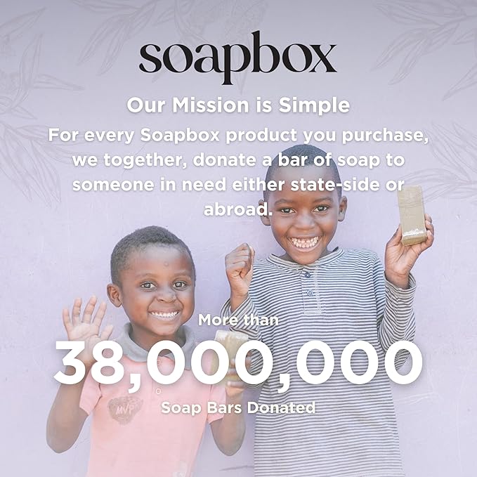 Soapbox Argan Shampoo & Conditioner Set, Volumizing, Vegan, Color Safe, Harsh Sulfate & Silicone Free, 1 Liter Each (Pack of 2)