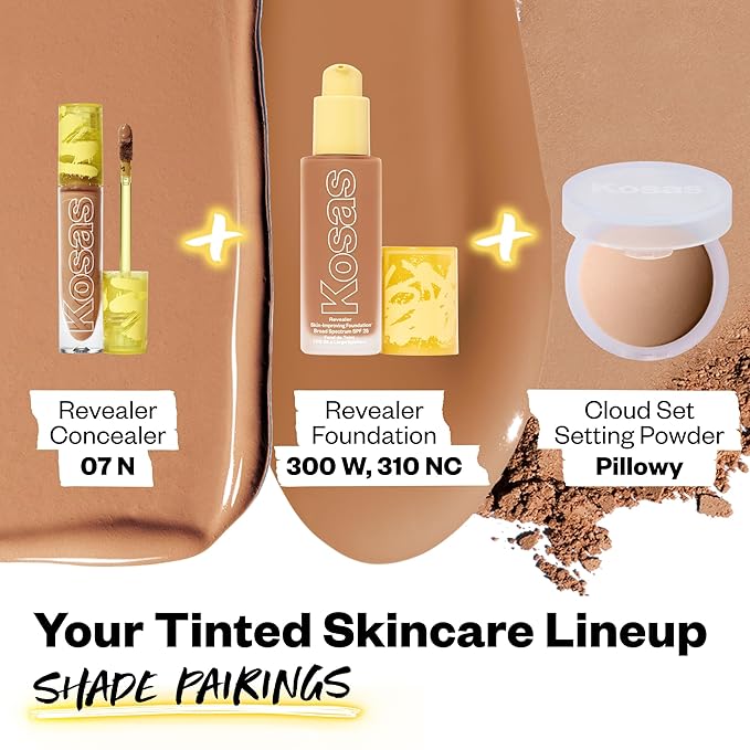 Kosas Revealer Concealer - Medium Coverage Makeup with 07 N)