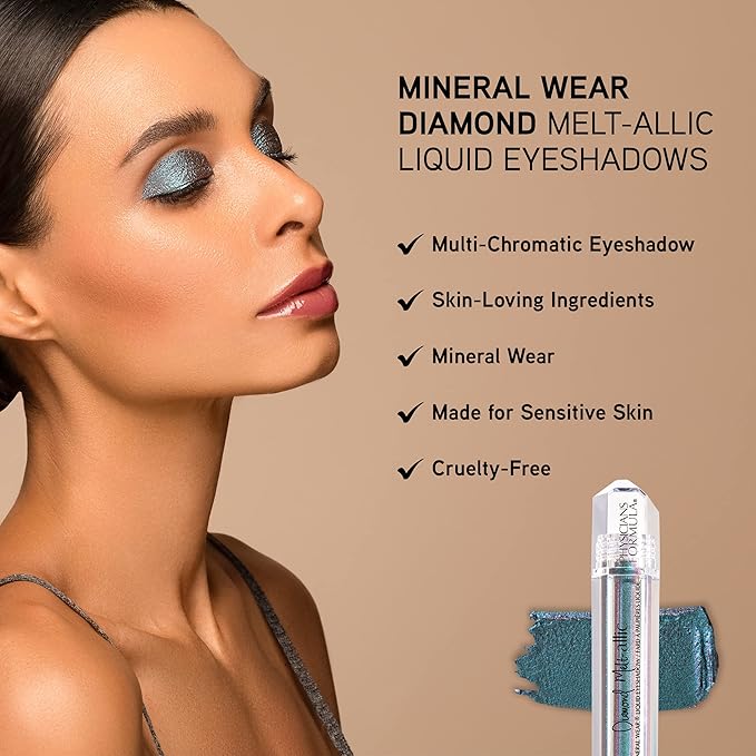 Cream Eyeshadow BY Physicians Formula Mineral Wear Diamond Metallic Eye Makeup Precious Purple
