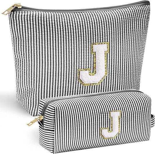 Yoolife initial makeup bag for